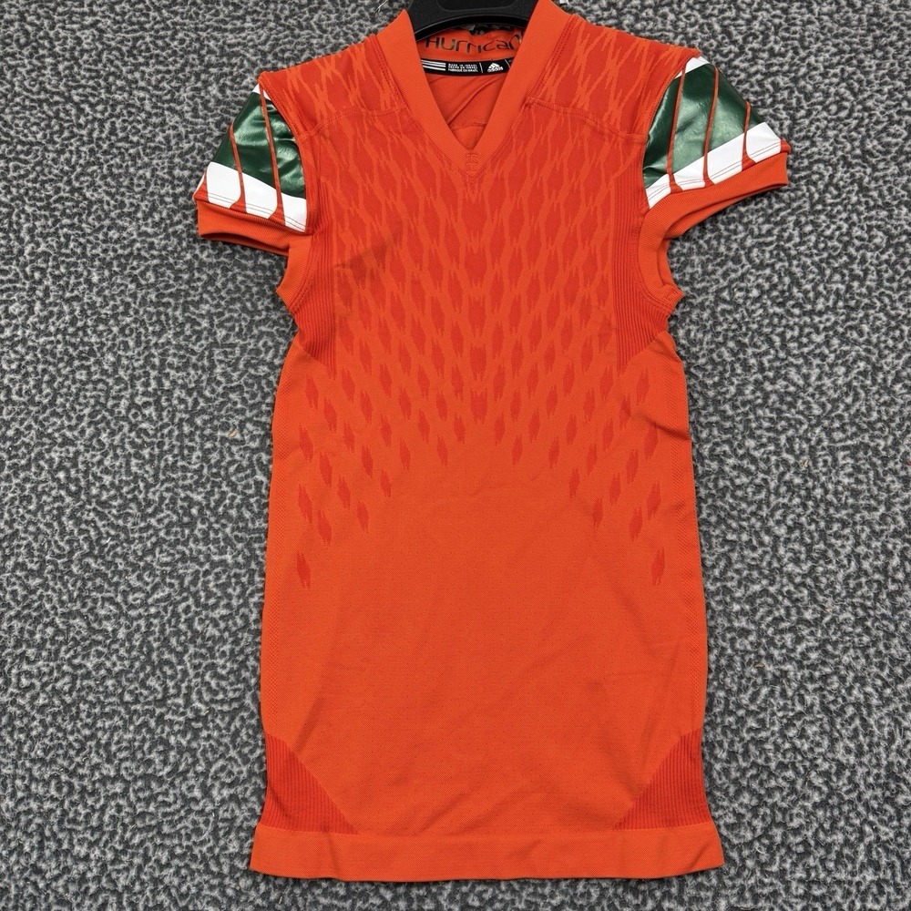 Adidas Miami Hurricanes MEDIUM Team Issued Game Jersey Football BLANK Custom